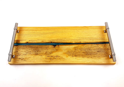 Spalted Ash Epoxy Resin River Serving Tray