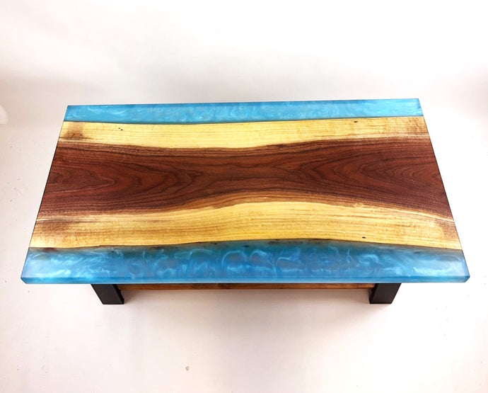 Walnut Epoxy Resin Coffee Table