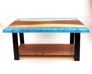 Walnut Epoxy Resin Coffee Table