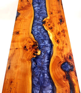 Applewood Epoxy Resin River Coffee Table