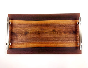 Walnut Epoxy Resin Serving Tray