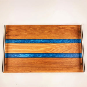 Oak and Epoxy Resin Serving Tray