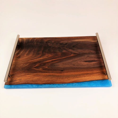 Walnut and Epoxy Resin Serving Tray