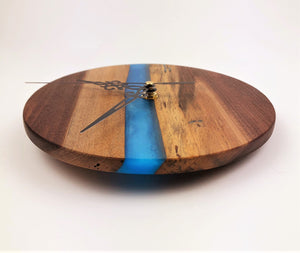 Walnut Epoxy Resin River Clock