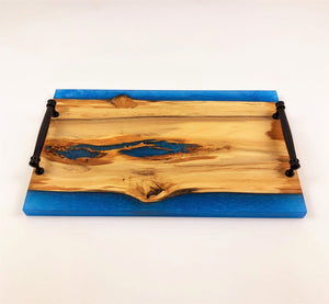 Gum Epoxy Resin River Serving Tray