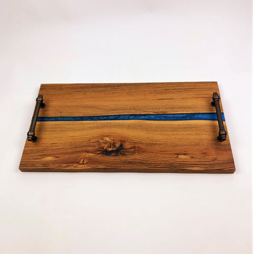 Locust Epoxy Resin River Serving Tray