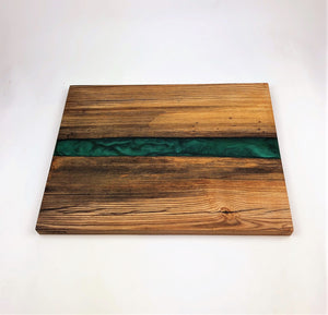 Large Spalted Ash Epoxy Resin River Cutting Board