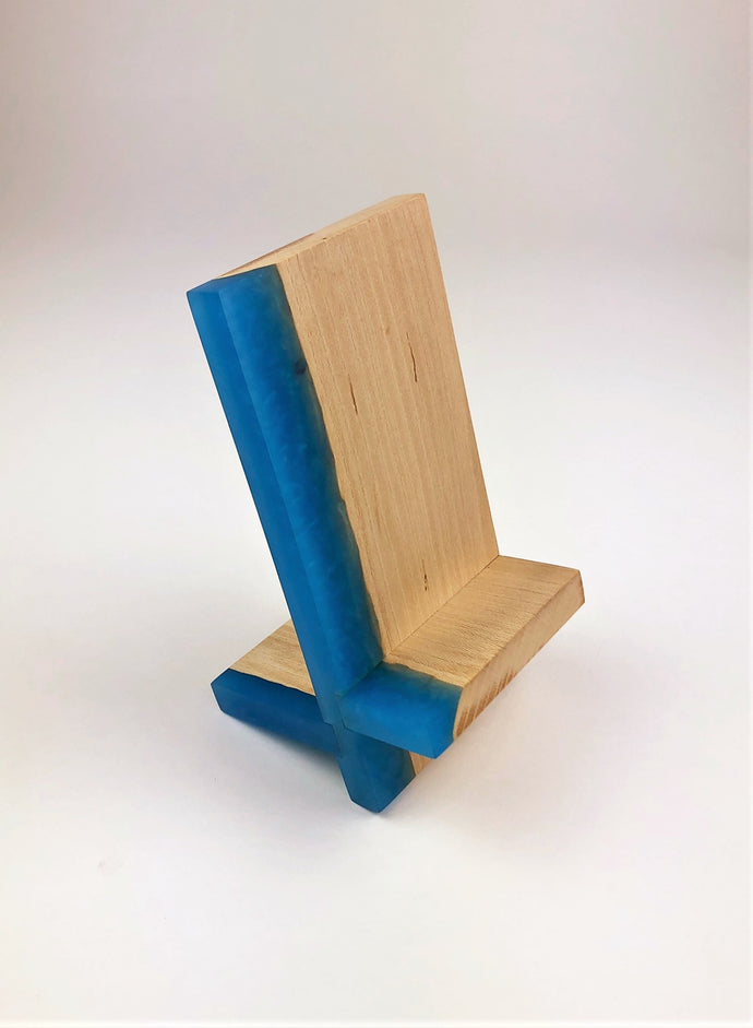 Sycamore Epoxy Resin Phone Stand