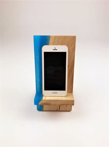 Sycamore Epoxy Resin Phone Stand