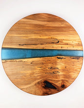 Spalted Ash Epoxy Resin River Lazy Susan