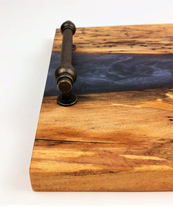 Spalted Maple Epoxy Resin River Serving Tray