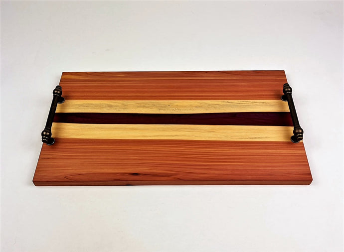 Red Cedar Epoxy Resin River Serving Tray