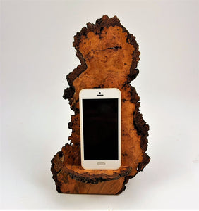 Cherry Burl Phone Stand