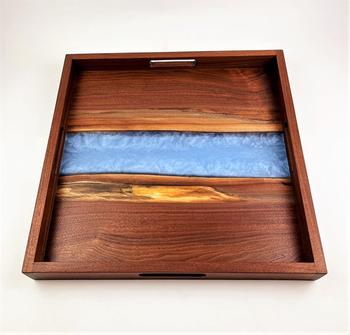 Ron's XL Walnut Epoxy Resin River Serving Tray