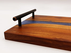 Applewood Epoxy Resin River Serving Tray