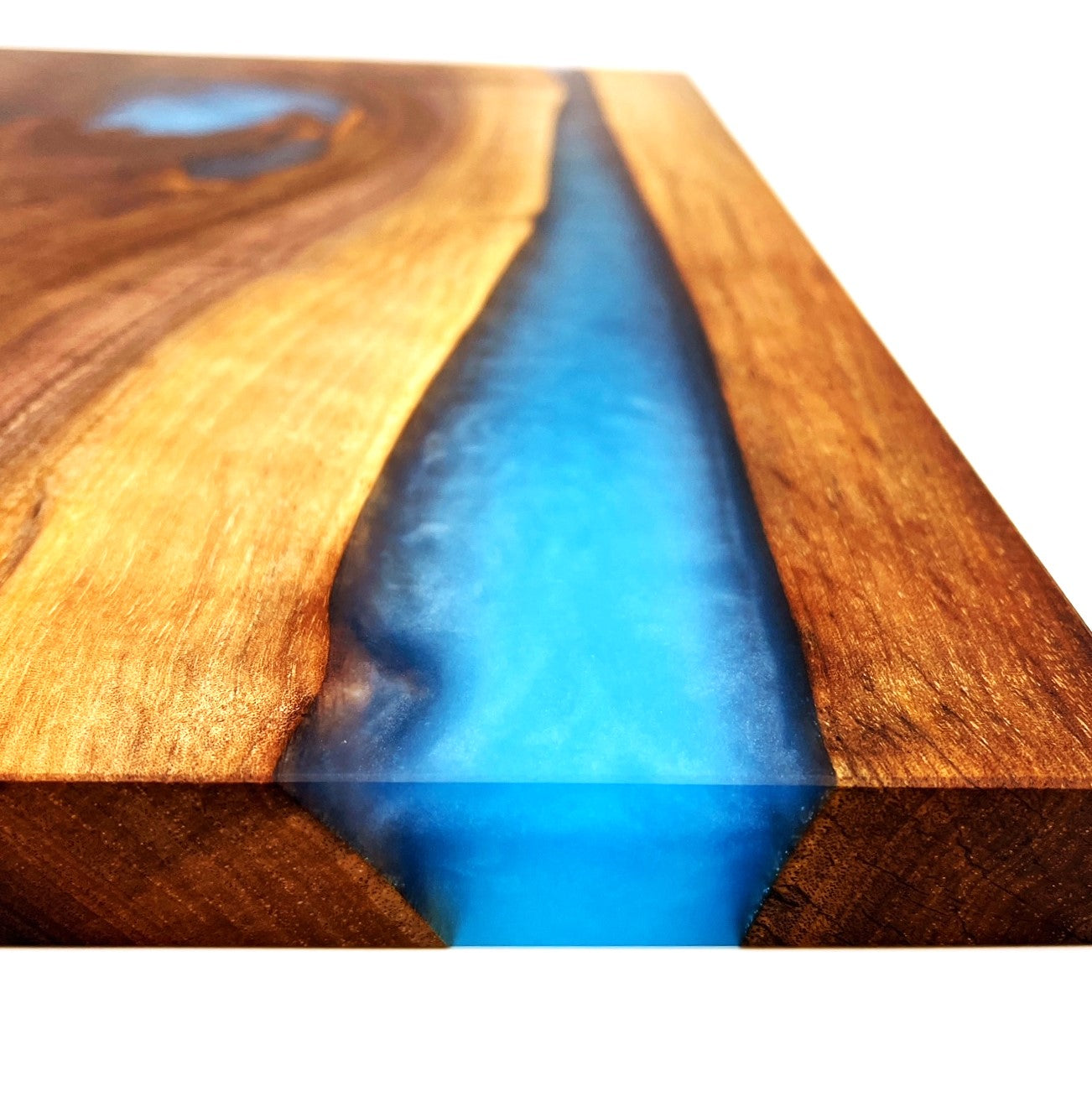 Extra Large Walnut Wood and Blue Epoxy Resin Charcuterie Board –  orchardprojectco