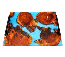Large Applewood Epoxy Resin Serving Tray