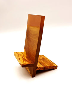 Olivewood Epoxy Resin Phone/Tablet Stand