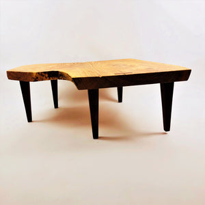 Ash Coffee Table with Walnut Legs and Butterfly Key