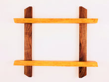 Walnut and Cherry Picture Frame With Shelf